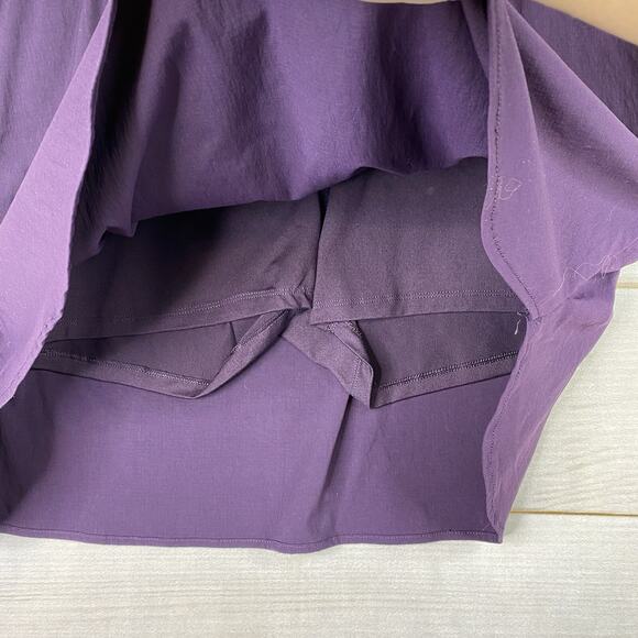 Members Mark Skort Womens XXL Purple Woven Trek Stretch Shorts Skirt Hiking - Picture 4 of 7